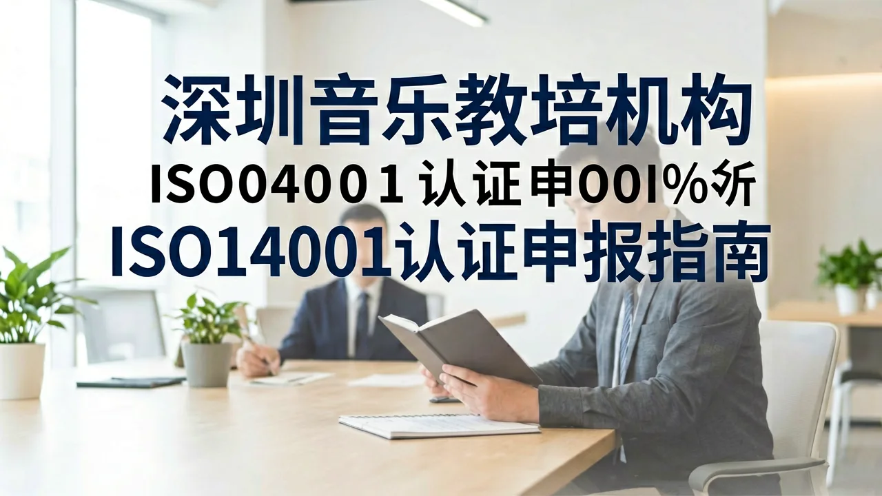 深圳音乐教培机构ISO14001认证申报指南